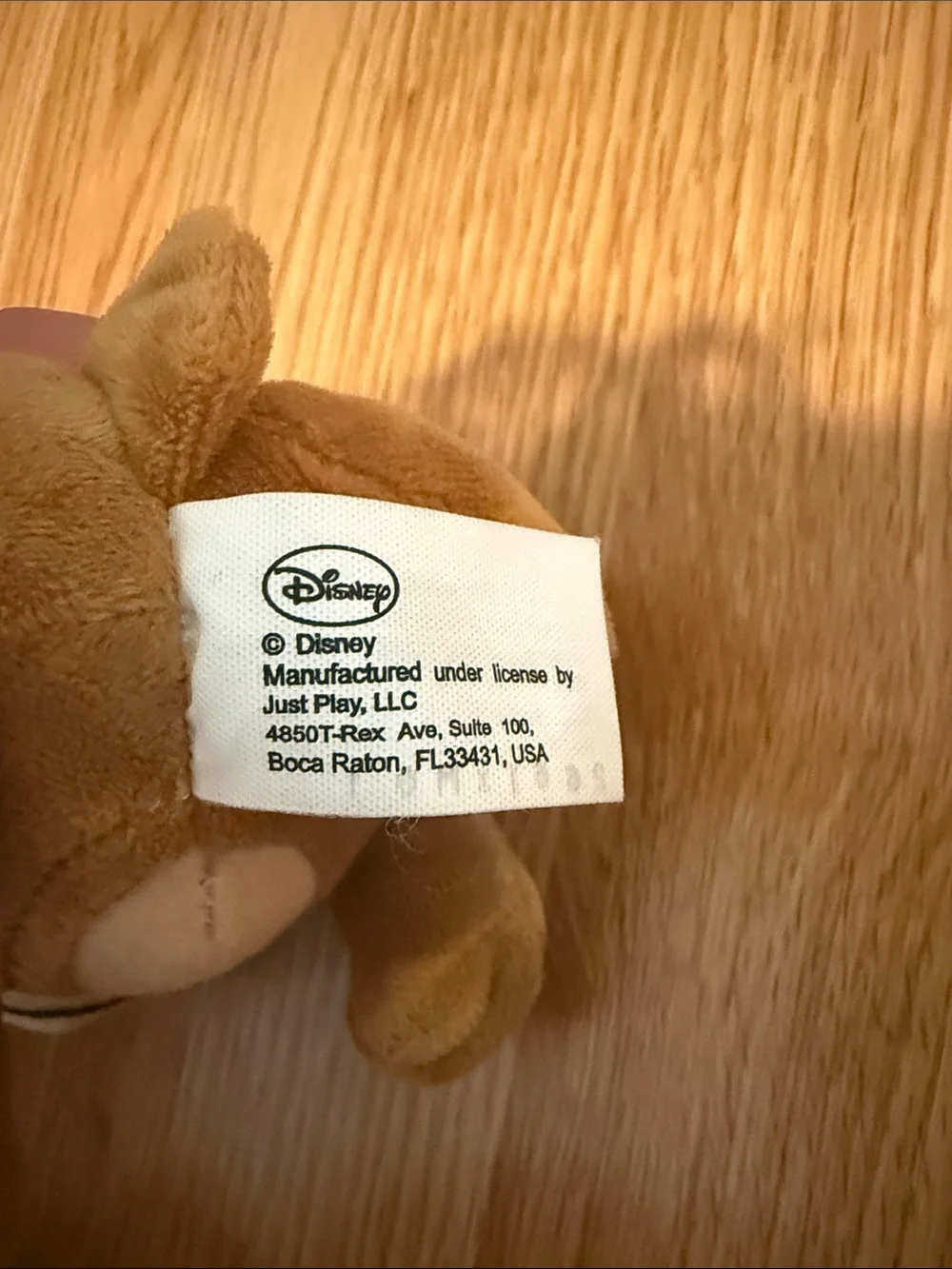 Disney Doc Mcstuffins Plush Puppy Toy in Brown with Blue Eyes